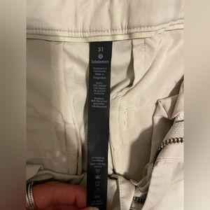 Light khaki Lululemon pants size 32